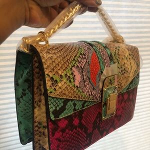Snake skin Handbag